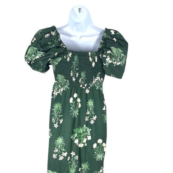 Tuckernuck Viridian Stamped Bouquets Gabrielle Dress XS NWT – Floral Maxi Boho - Picture 8 of 11
